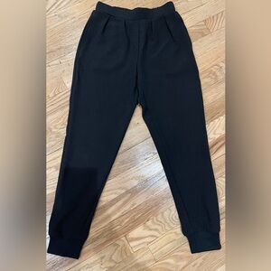 Mi Ami Francescas Womens Dress Pants Black Elastic Waist Ankle Joggers Size XS